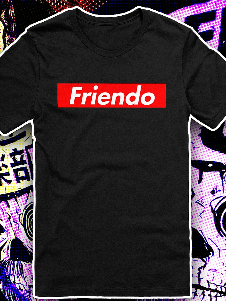 Friendo Red Bar Black Shirt product image (1)