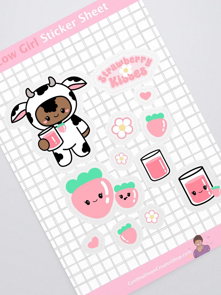 Cow Girl Sticker Sheet product image (1)
