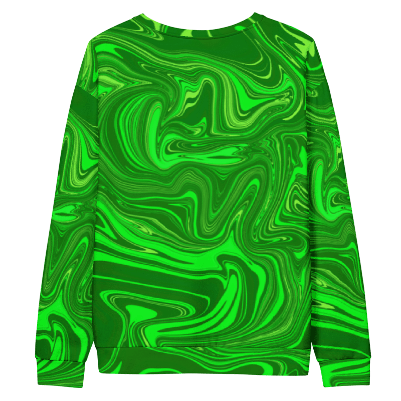 Sweatshirt - Different Shades of Green Digital Fluid Art product image (11)
