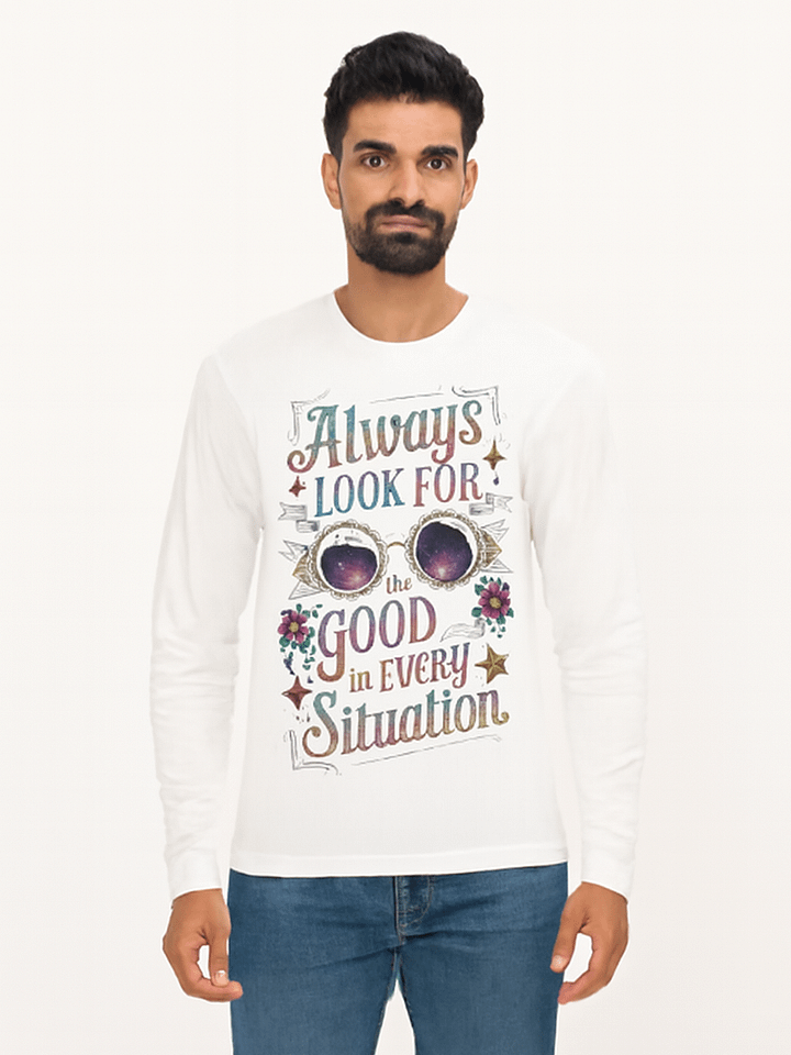 Always Look for the Good in Every Situation - Positive Quote Long Sleeve T-Shirt product image (1)