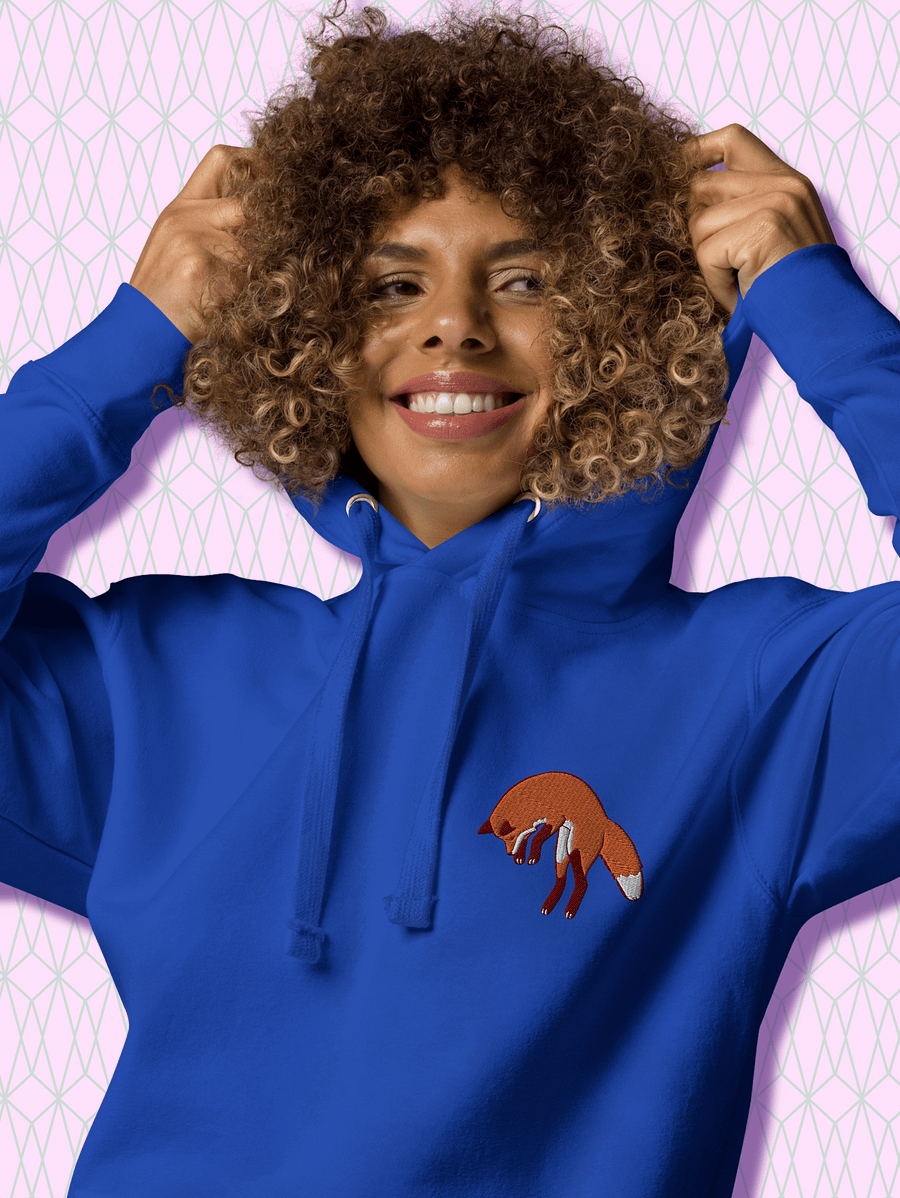 Jumping Red Fox Unisex Premium Hoodie product image (48)