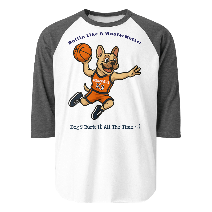 French Bulldog Unisex 3/4 Sleeve Raglan Shirt product image (13)