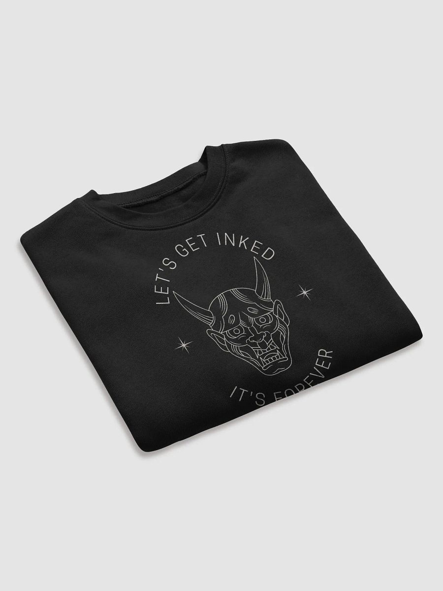 "Let’s Get Inked" Oni Mask Cropped Sweater product image (7)