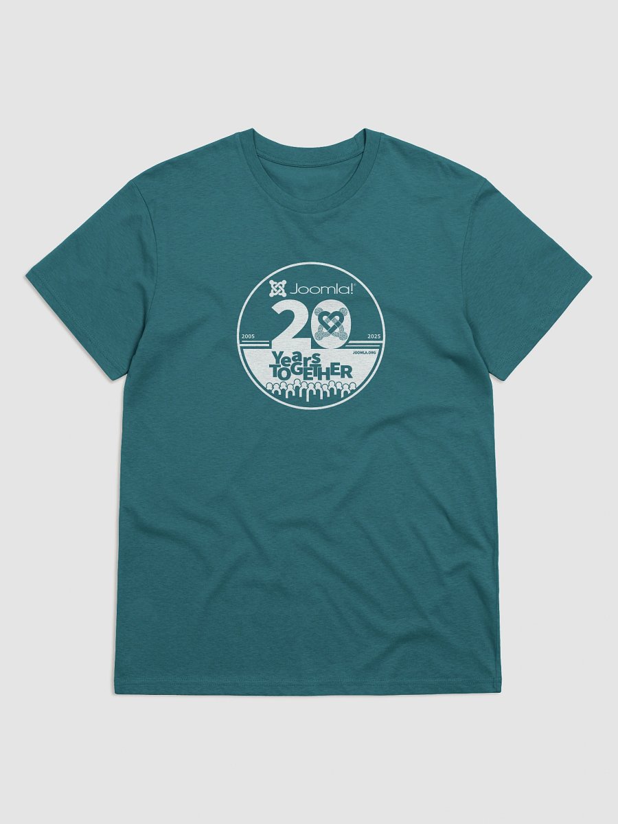 Joomla 20th Anniversary Edition<br /> — Unisex Organic Cotton / White — product image (5)
