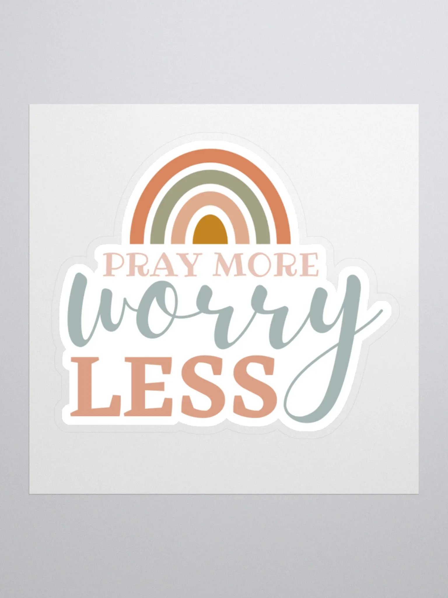 Pray More Worry Less Sticker product image (2)