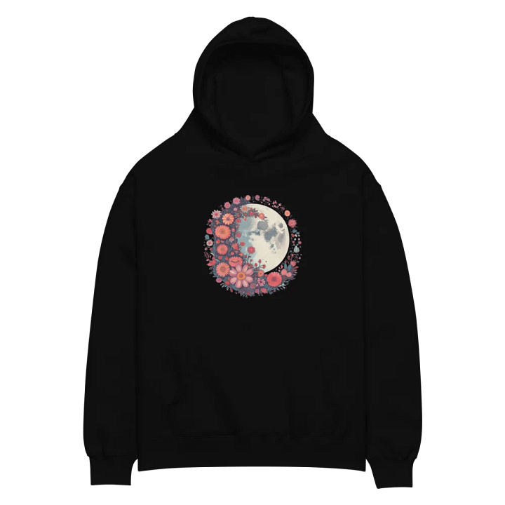 Moon Bloom Unisex Oversized Hoodie product image (2)