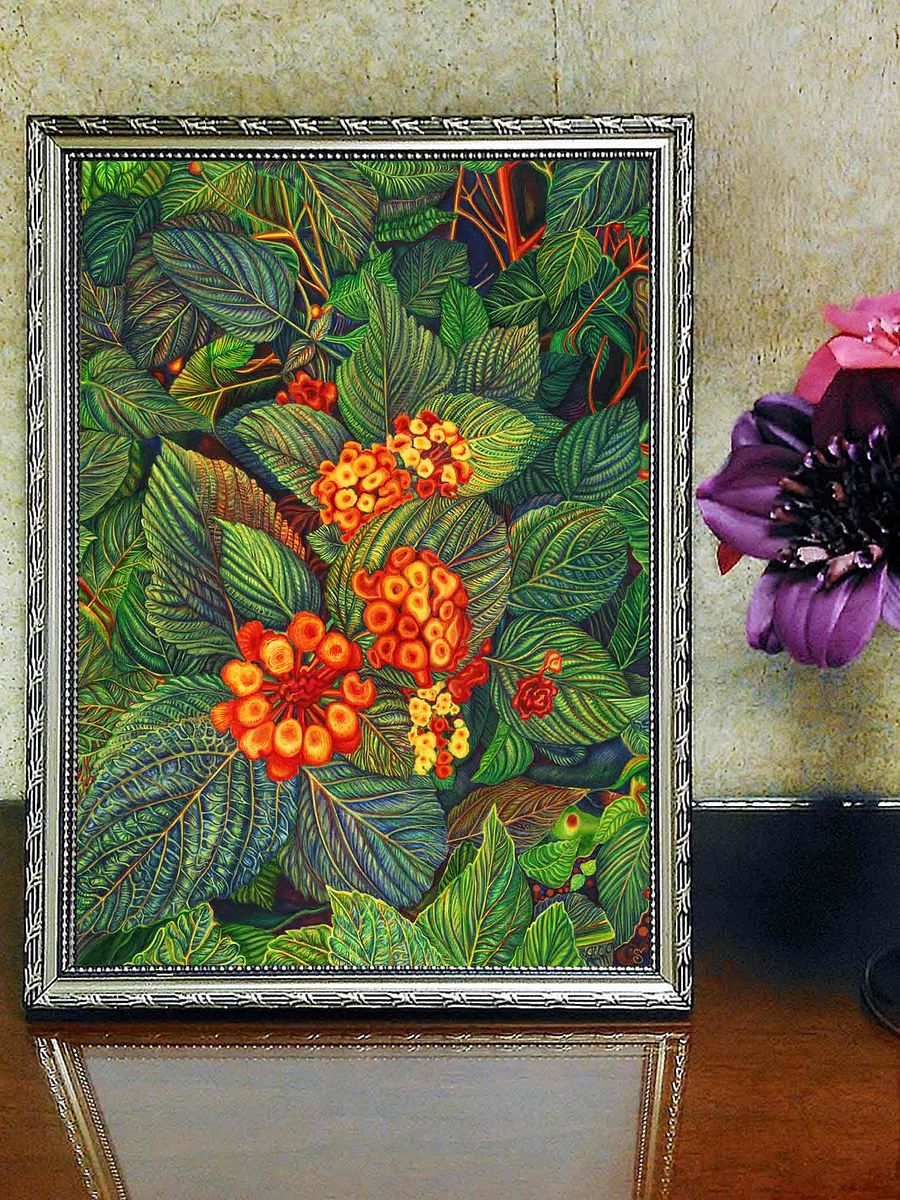 Vibrant Matte Poster Print - Bright Orange Flowers product image (10)