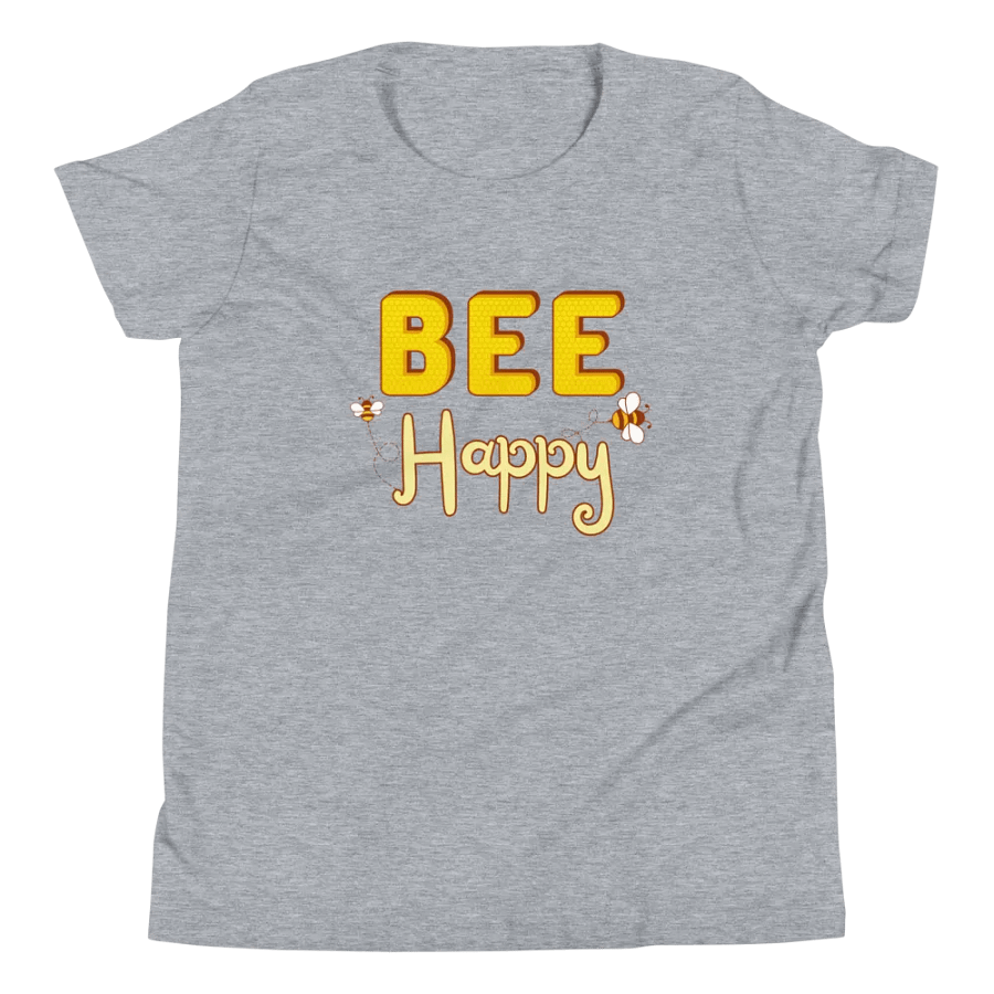 Bee Happy Youth T-Shirt product image (9)