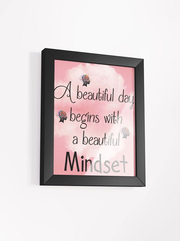 Beautiful Minset Framed poster (pink) product image (2)