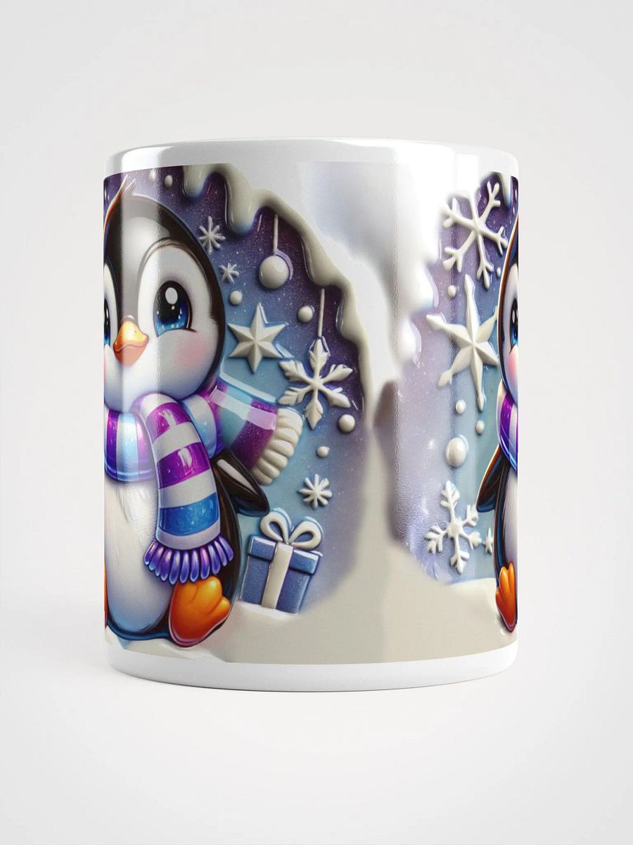 Cozy Penguin Ultimate Winter Vibes & Energy White Mug product image (5)