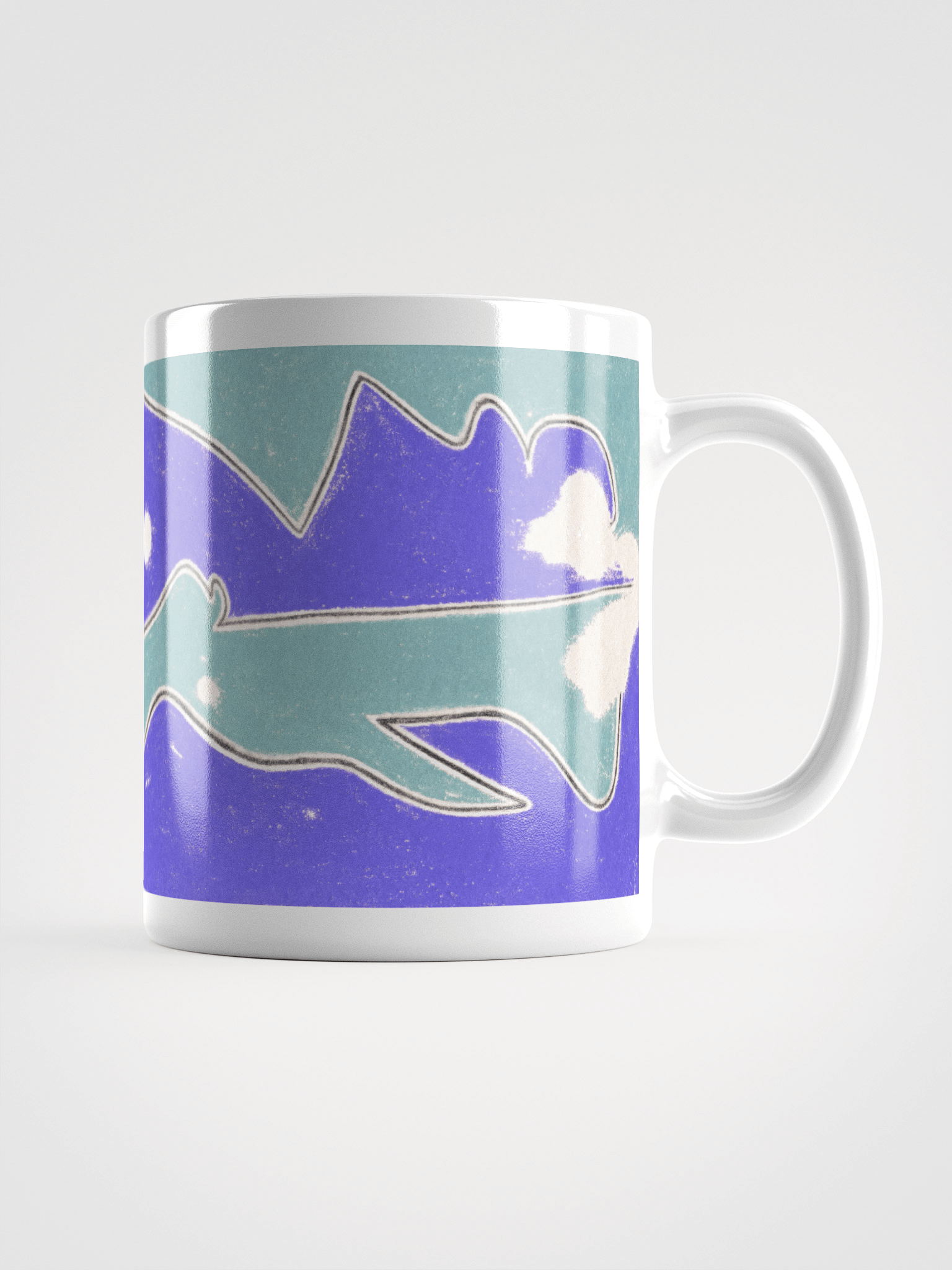 Abstract 8A 04.15.09 White Glossy Mug product image (2)