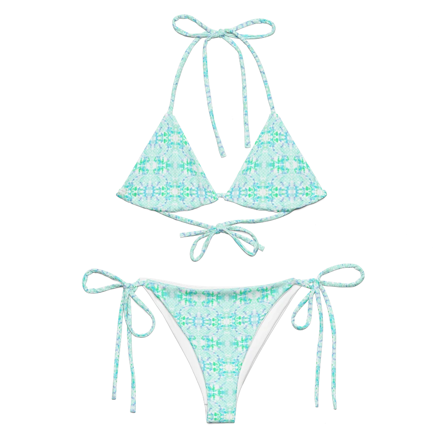 Light Aqua Geometric Pattern Bikini product image (3)