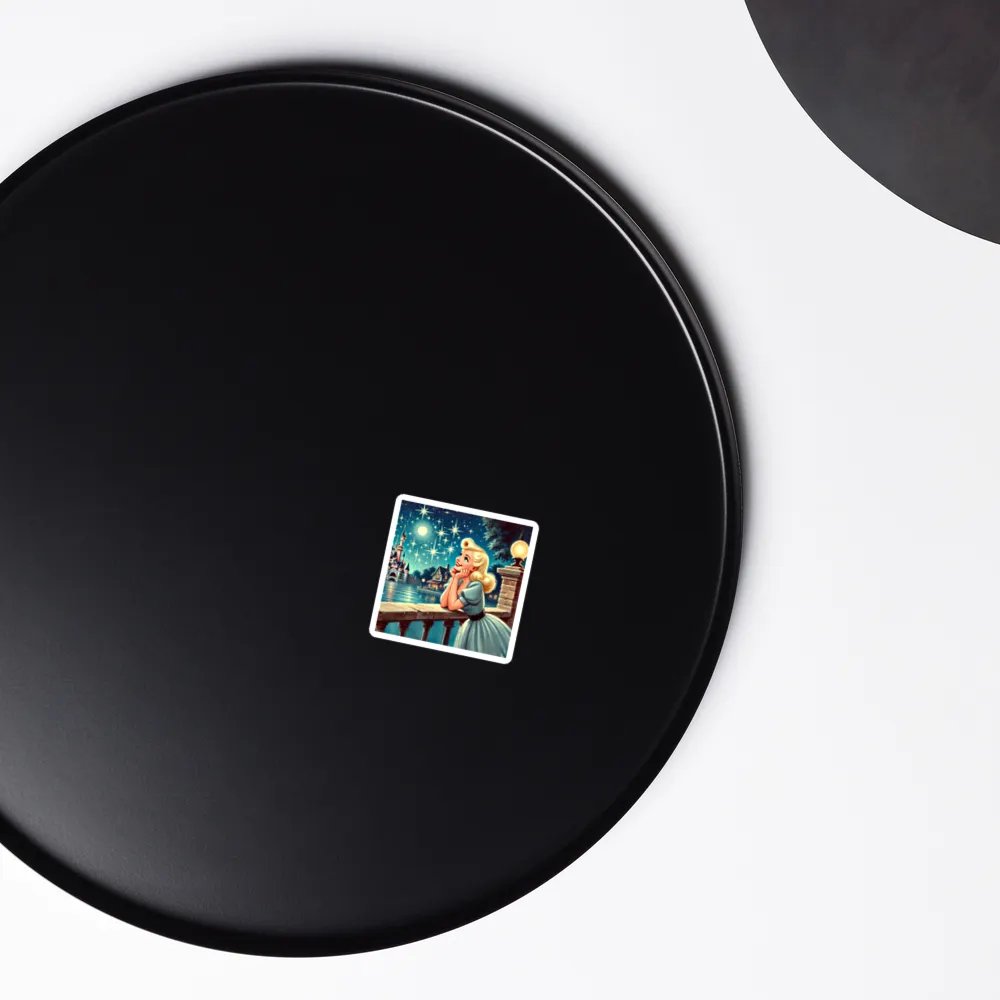 Dreaming on a Starry Night Square Magnets product image (6)