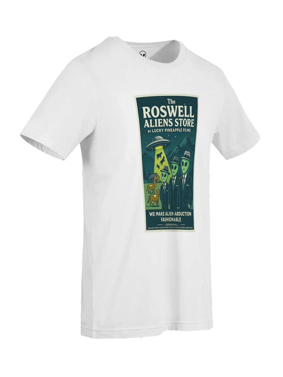 The Roswell Aliens Store by Lucky Pineapple Films Retro Poster Unisex T-Shirt product image (117)