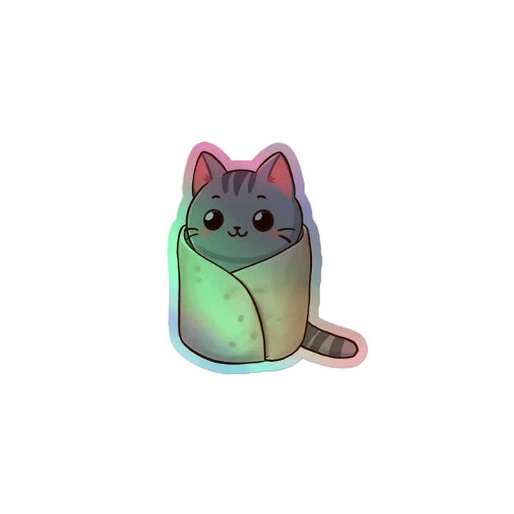Burrito Cat Sticker product image (1)