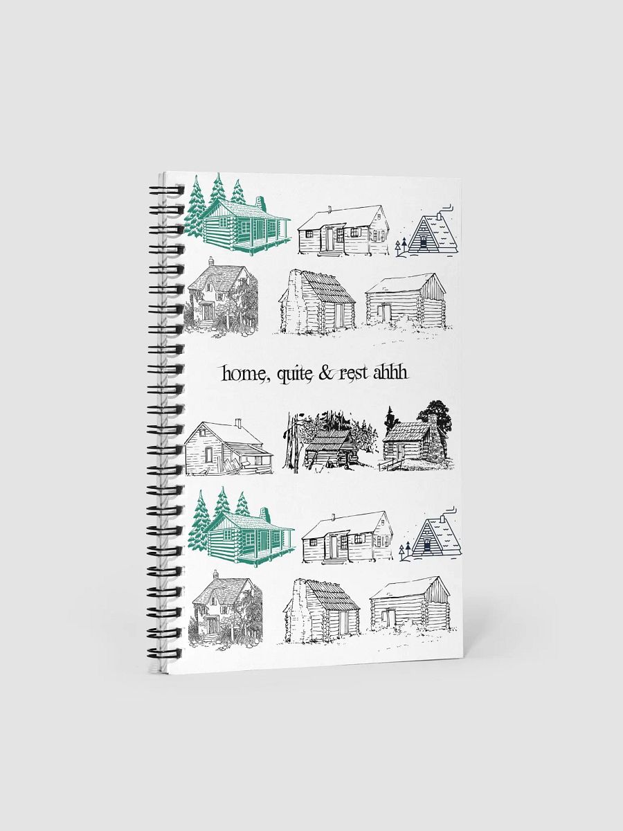 Moonlit Village Dreams Spiral Notebook product image (1)