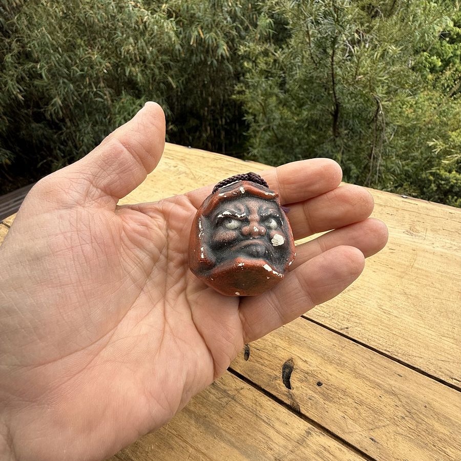 🎎 Vintage Ceramic Daruma Bell – Zen Folk Art from Showa Japan – Japan Antique Roadshow product image (4)