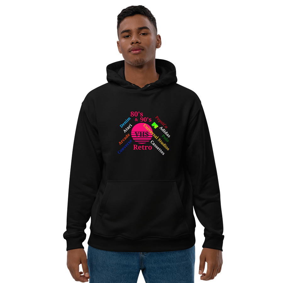 Retro Nostalgia VHS Circle Premium Hoodie product image (3)