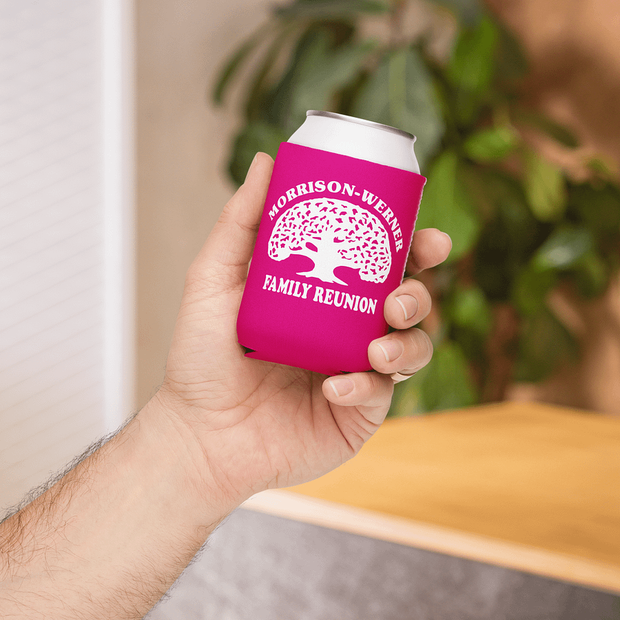 "Morrison-Werner Family Tree" Can Coozie (Magenta) product image (4)