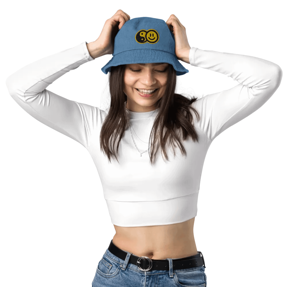 Happy Yin-Yang Denim Bucket Hat product image (25)
