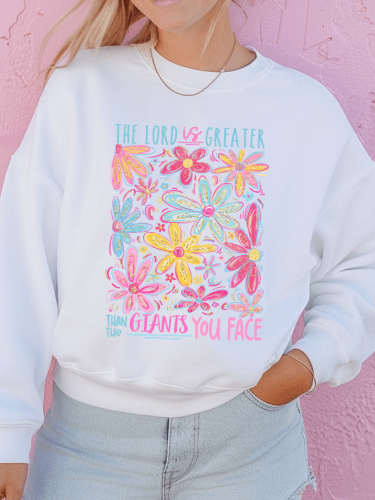 Greater Than the Giants Women’s Sweatshirt product image (3)