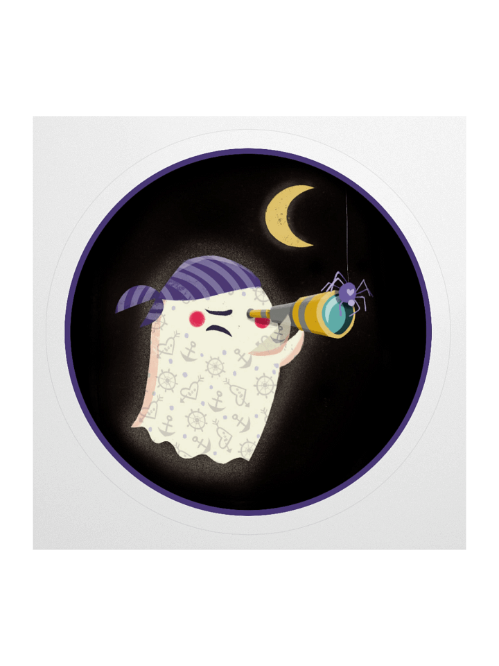 Little Ghost Pirate - Vinyl Sticker product image (1)