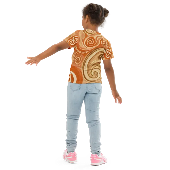 Funky Latte Liquid Tie-Dye Kid's and Toddler's Crew Neck T-shirt product image (2)