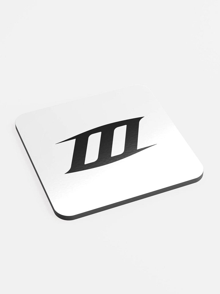 RockhoundBlack Black Logo Glossed Cork Coaster product image (2)
