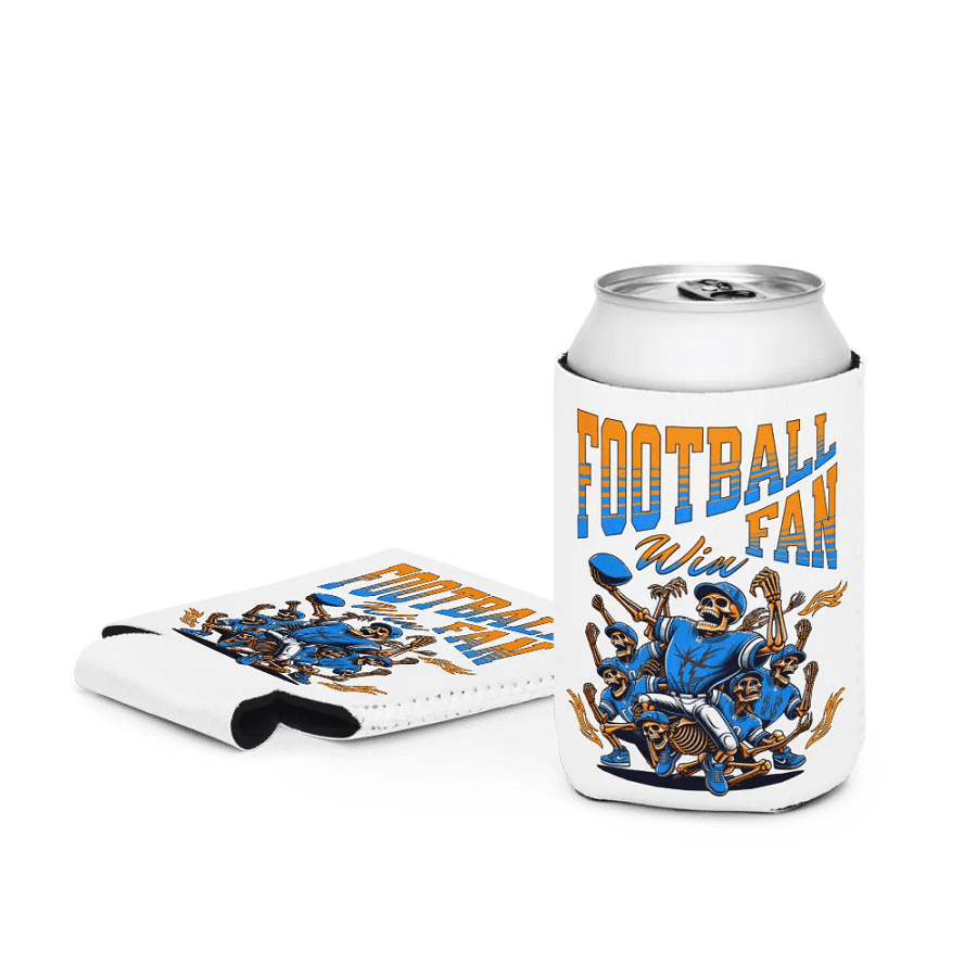 Football Fan Skeleton Touchdown Can Cooler product image (3)