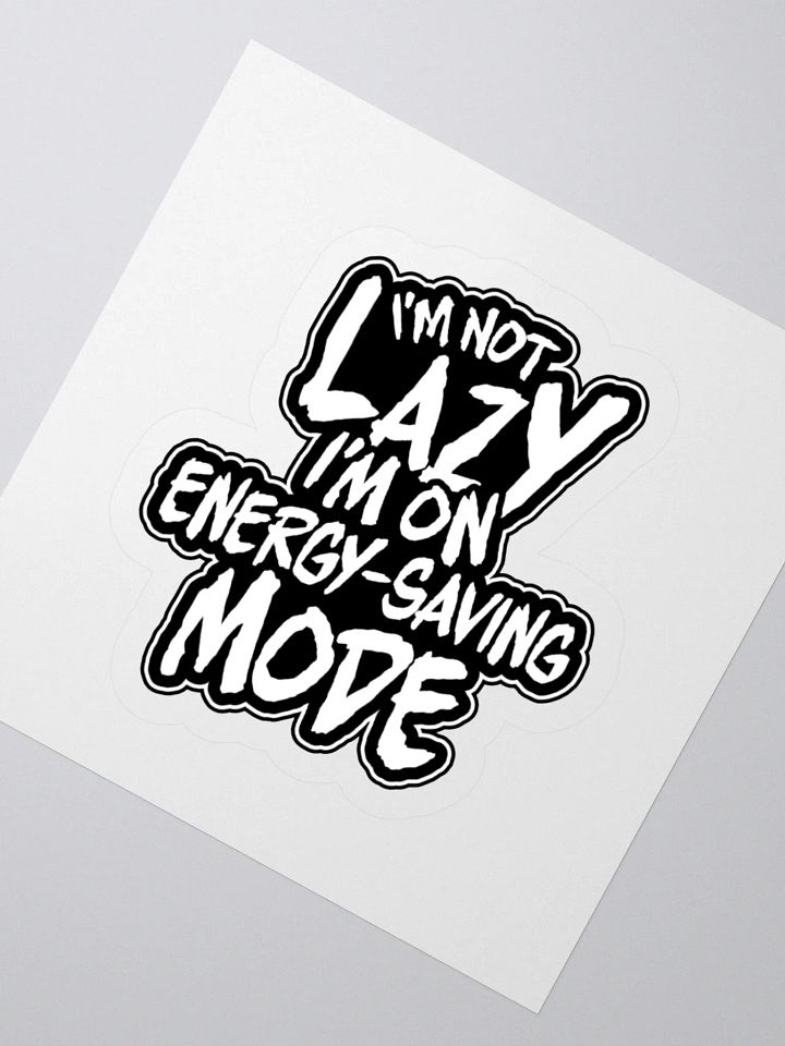 Funny Gamer Sticker – Energy-Saving Mode Engaged product image (4)