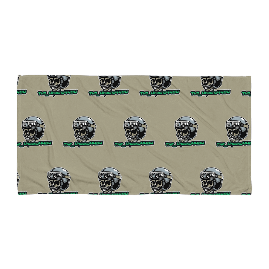 Unruly Biker Skull Sublimated Towel product image (1)