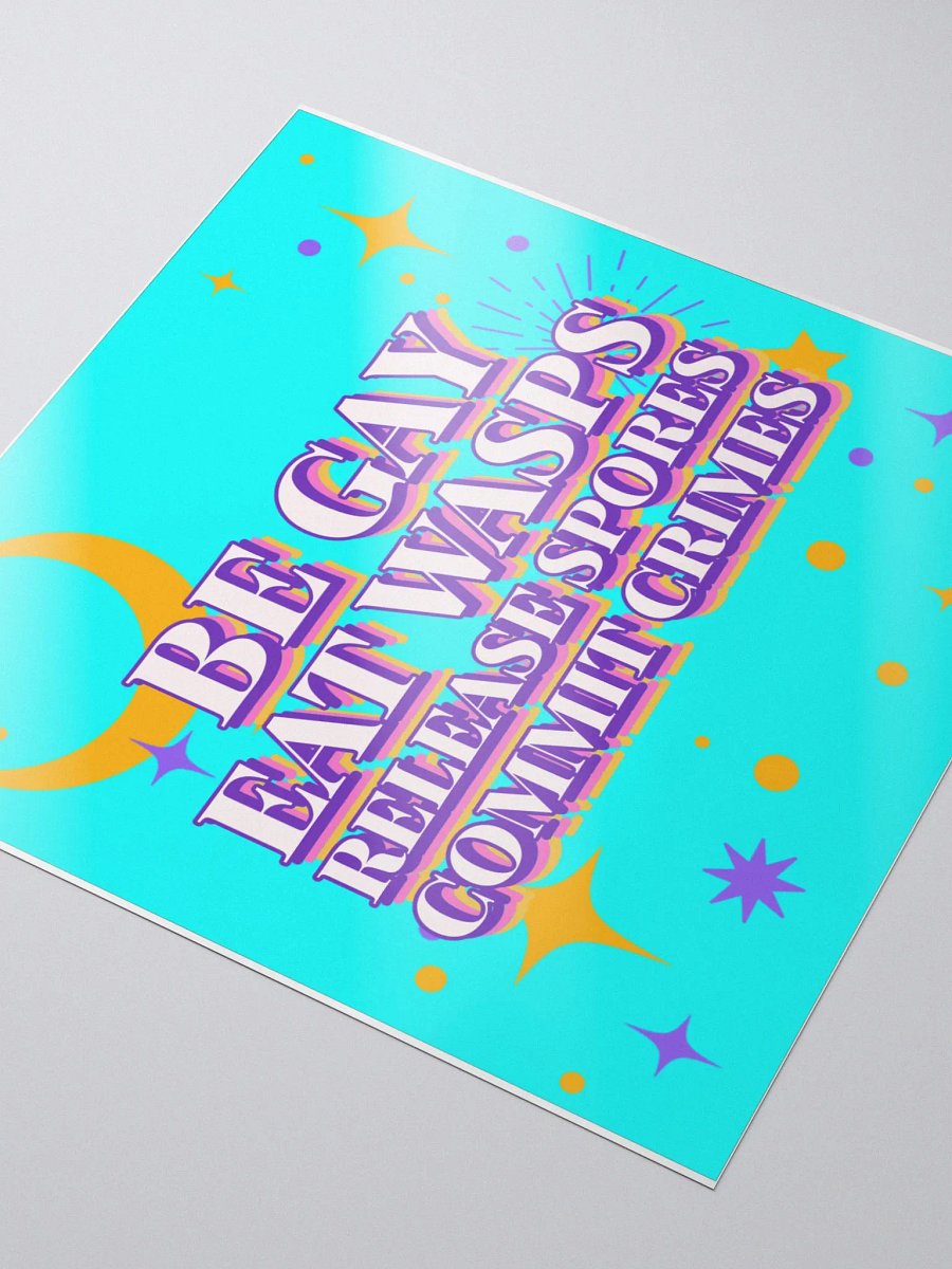 Cordyceps propaganda bubble free stickers product image (4)
