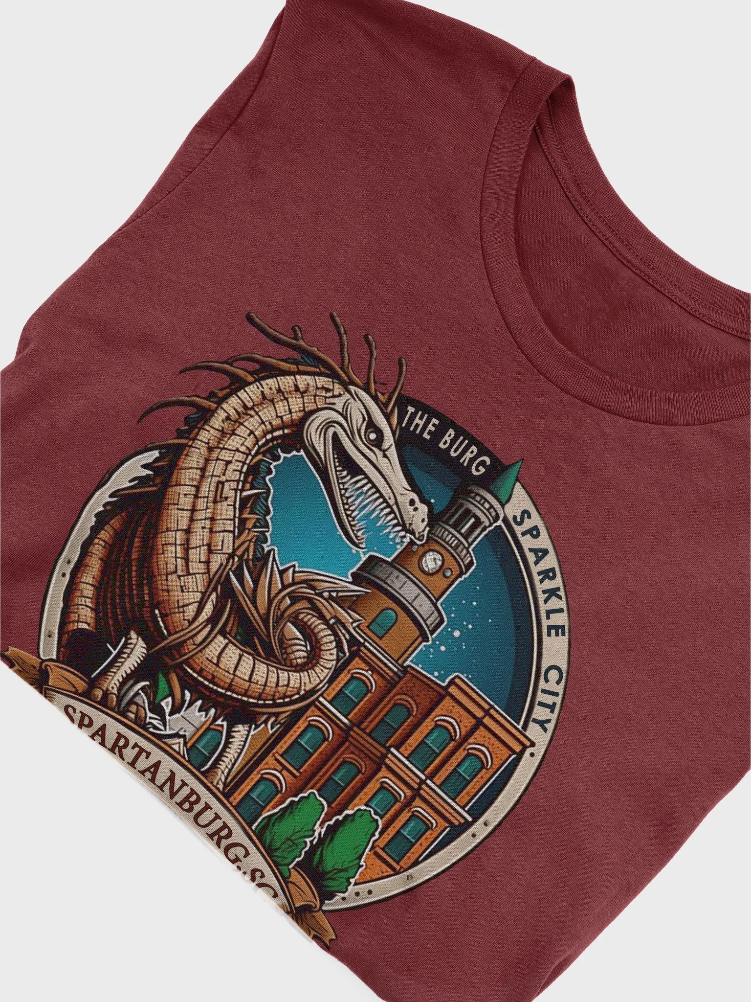 Spartanburg - South Carolina Sparkle City Dragon Tee product image (26)