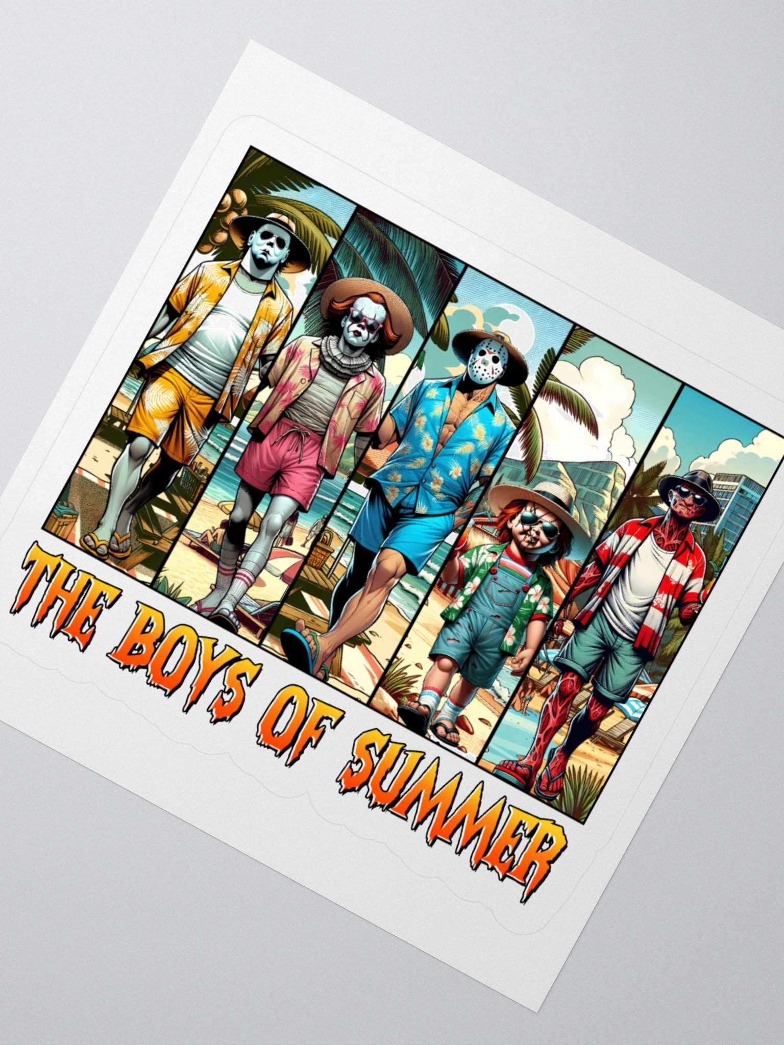 Summer Vibes Horror Villians Sticker Pack product image (6)