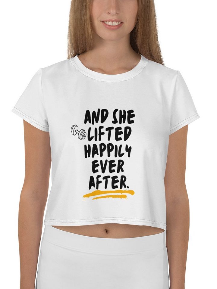 Lifts Workout Top I Funny Festival Crop Top I Women's Gym Wear product image (1)