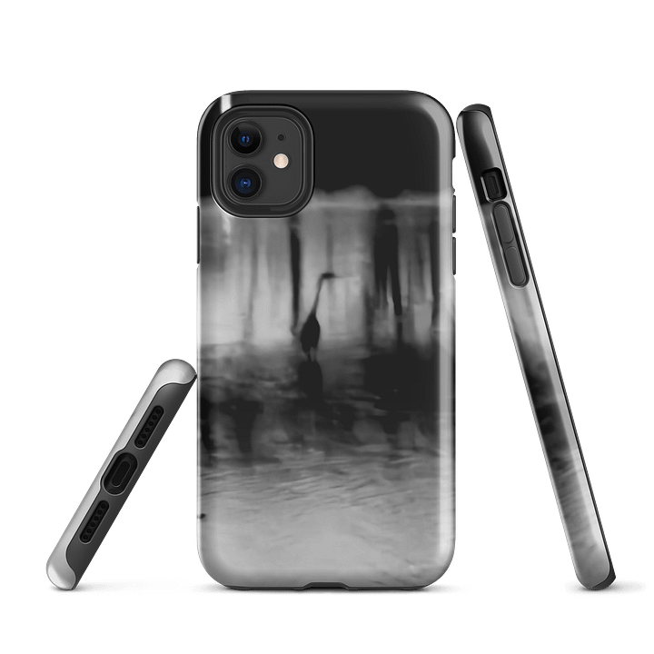 Blue Heron Black and White iPhone® Tough Case product image (1)