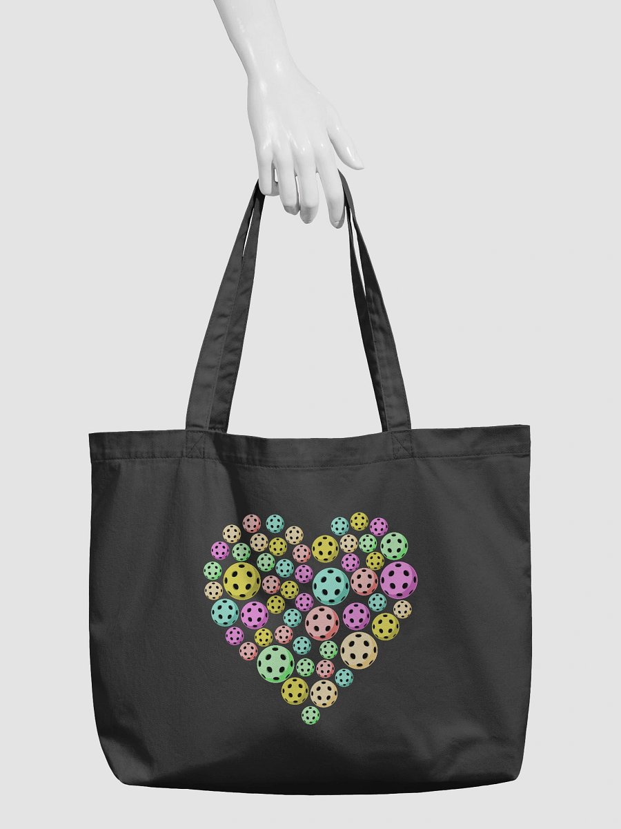 Heart Pickleball Colored Eco-Friendly Tote Bag product image (3)