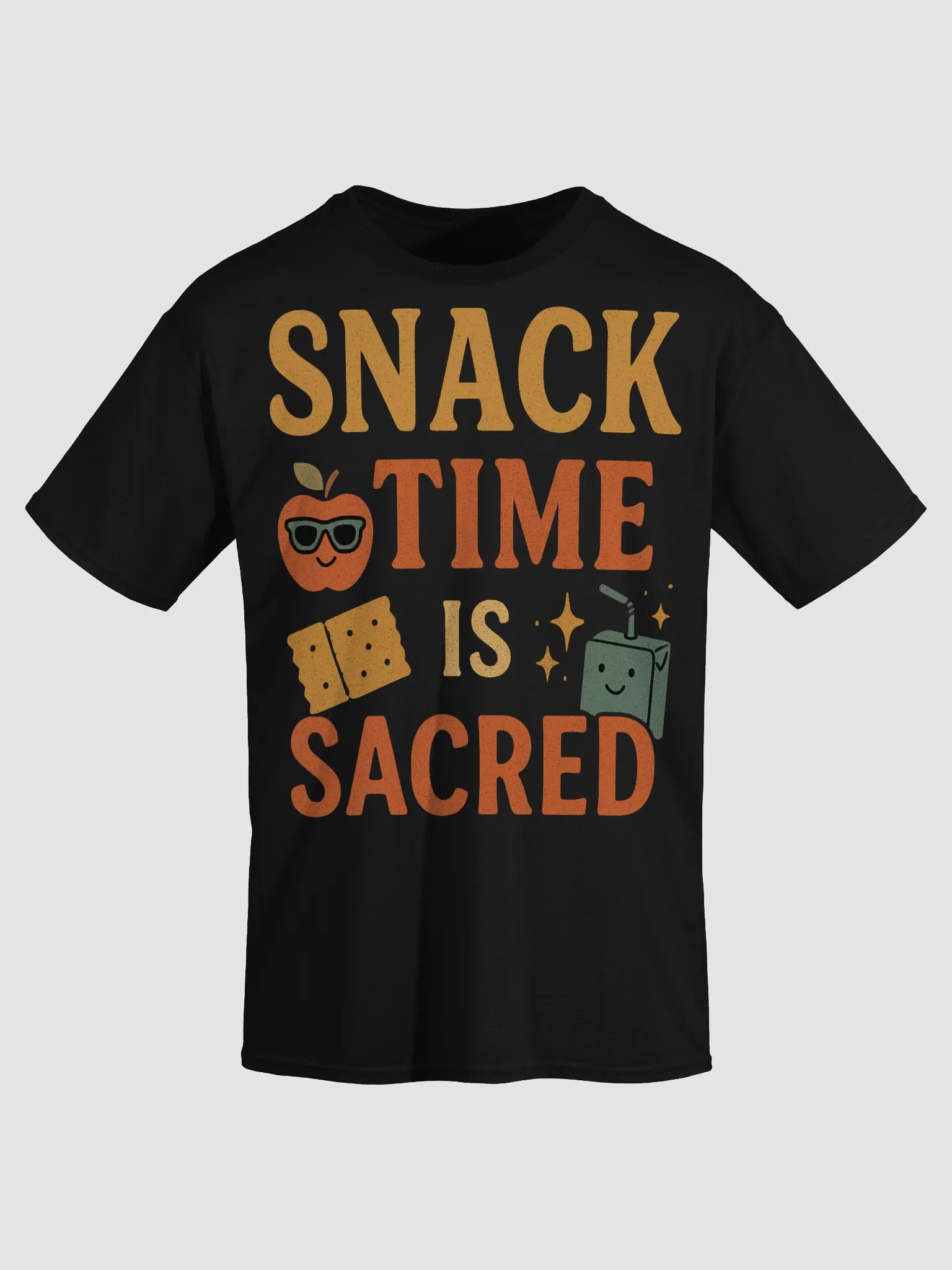 Snack Time Is Sacred – Funny Kindergarten Teacher Graphic Tee product image (25)