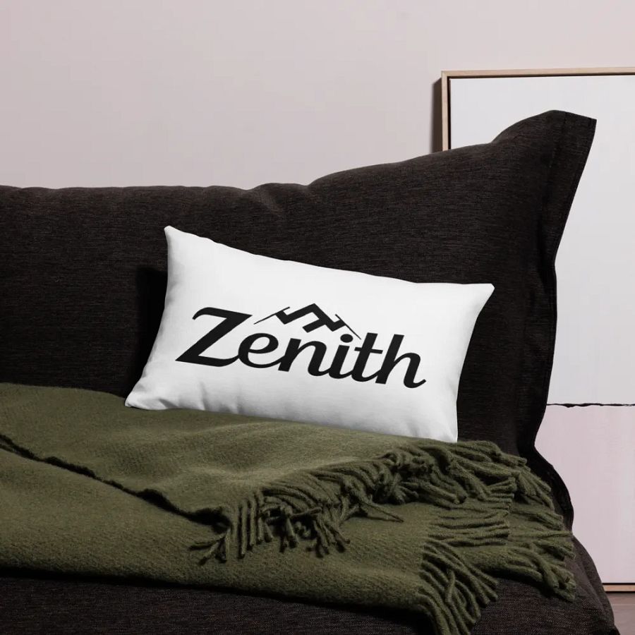 Zenith Premium Pillow Case - White with Mountain Design product image (10)