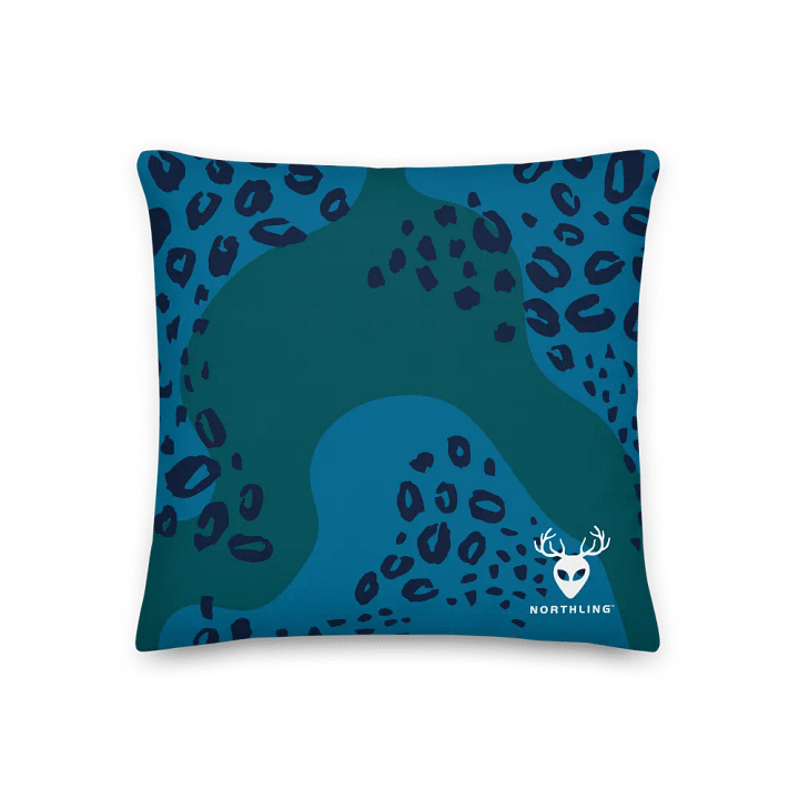 Northling™ Blue Green Topo Throw Pillow product image (1)