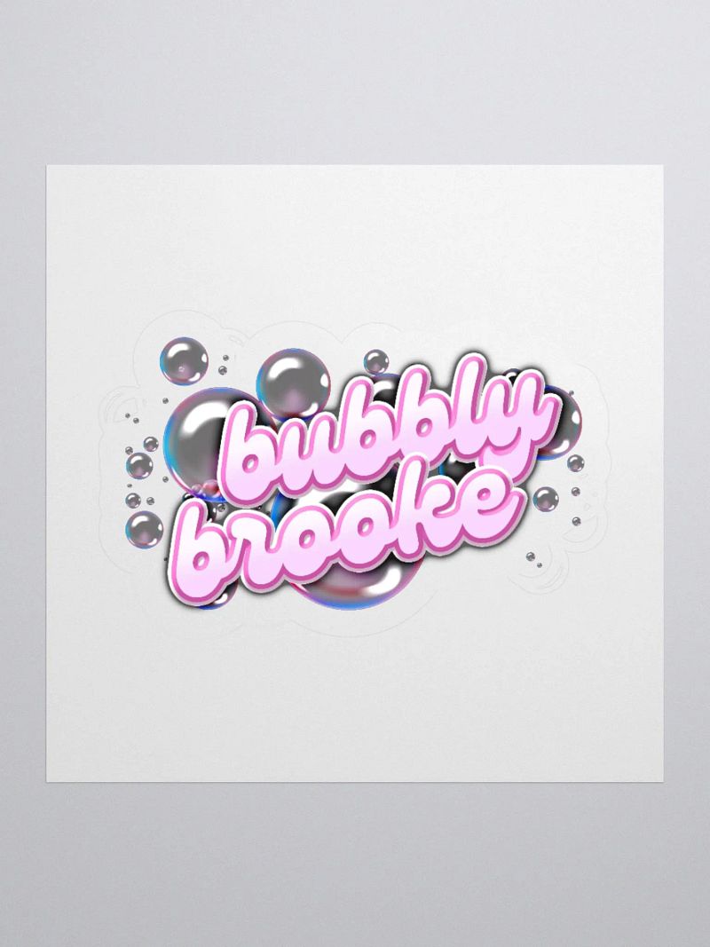BUBBLY BROOKE PLAYFUL STICKER