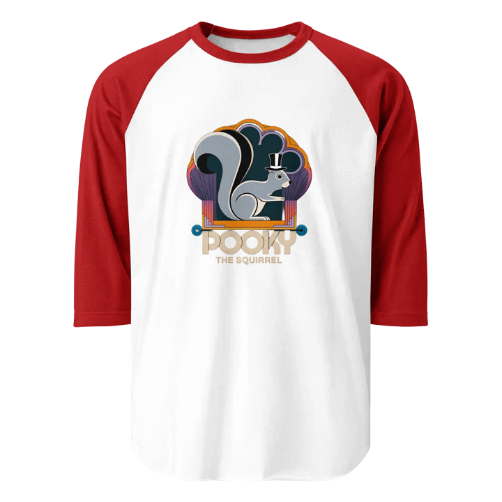 Pooky the Squirrel Stylized Raglan Tee product image (1)