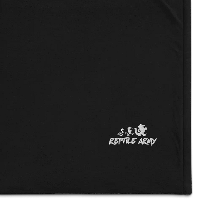 Reptile Army Embroidered Blanket product image (1)