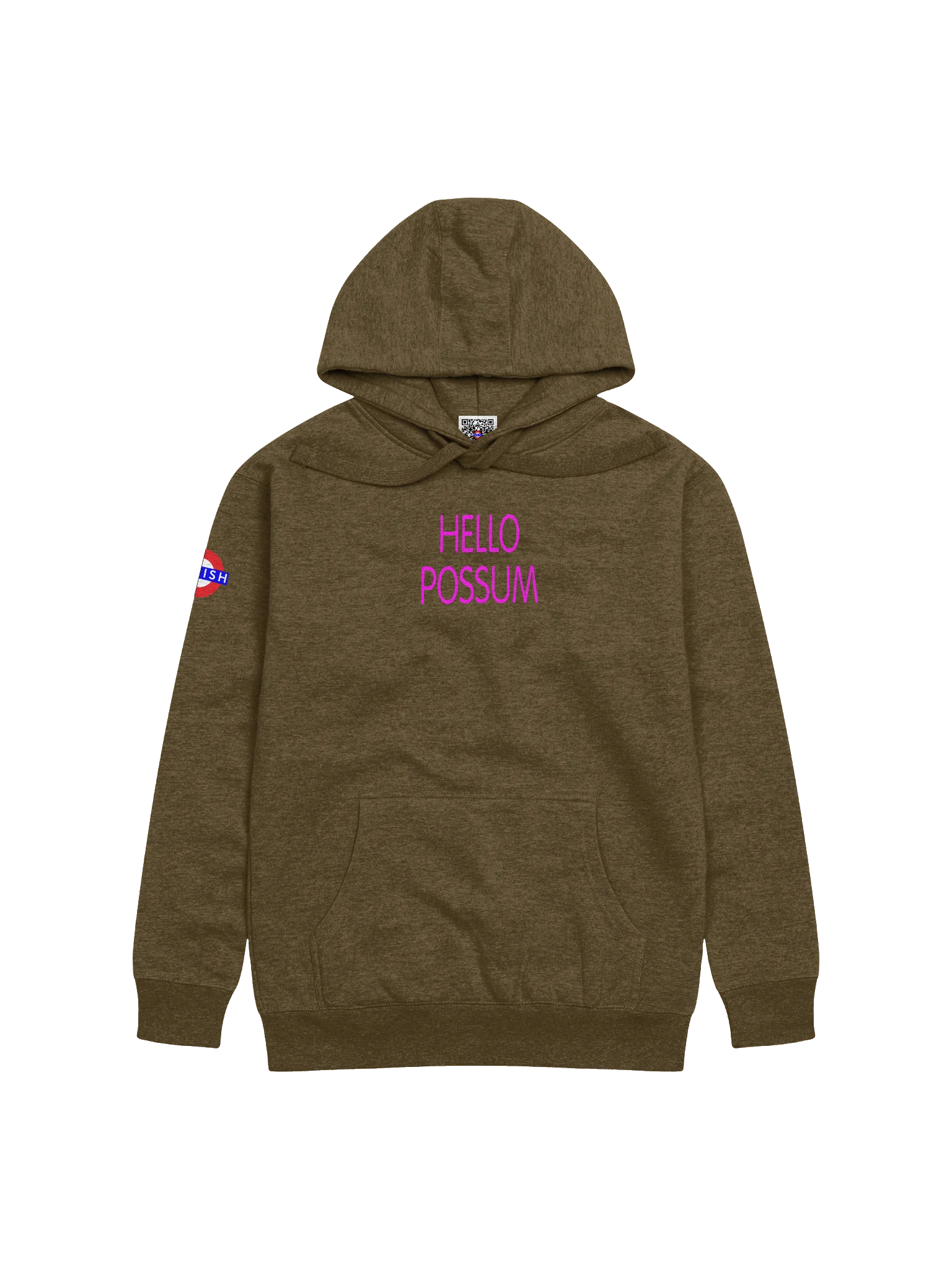Hello Possum Graphic Hoodie - Hot Pink product image (1)