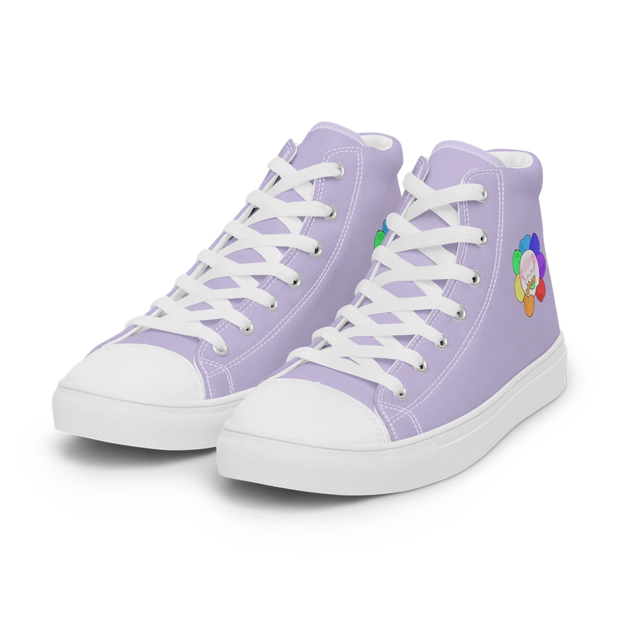 Pastel Purple and White Flower Sneakers product image (43)