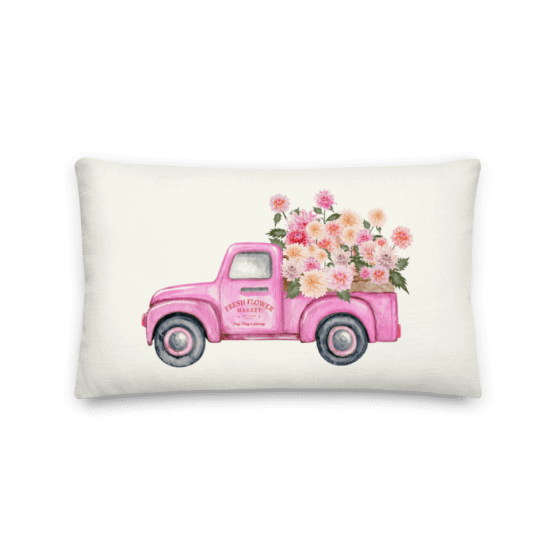 FRESH FLOWER DAHLIA TRUCK OFF WHITE product image (1)