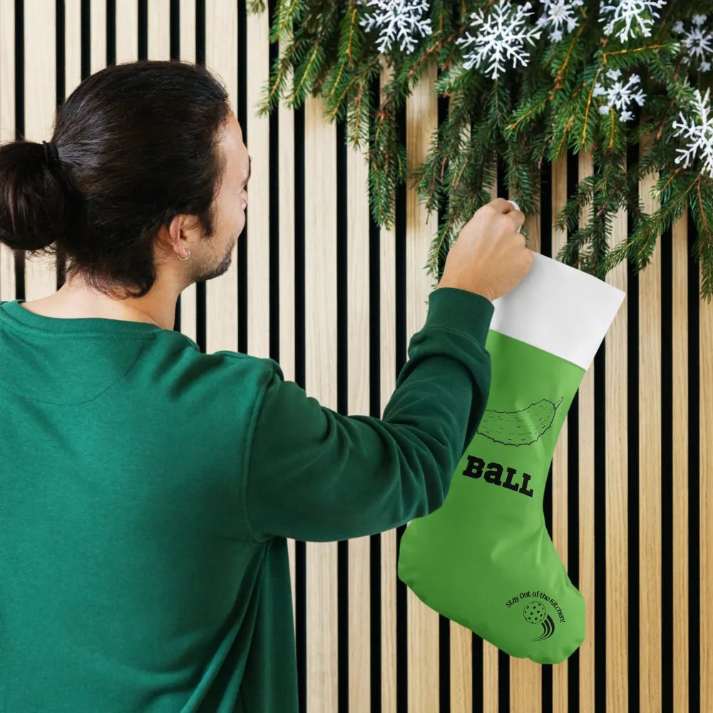 Pickleball Holiday Fun Christmas Stocking product image (9)