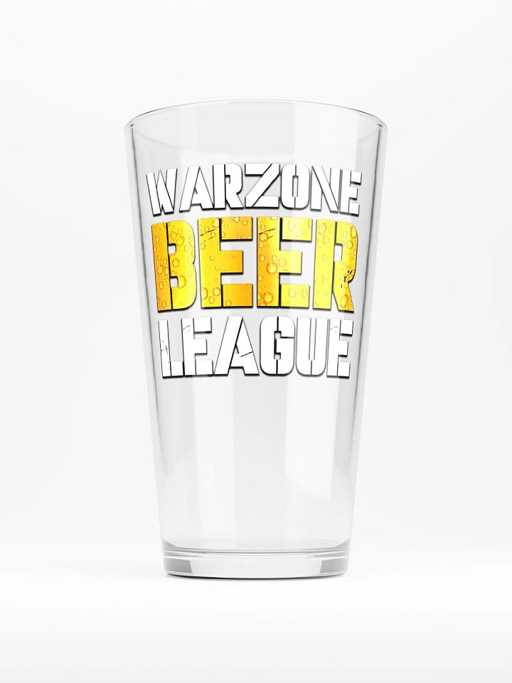 Warzone Beer League Pint Glass product image (1)