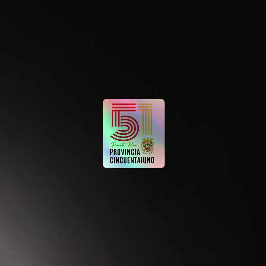 Pegatina holográfica - Provincia 51 Puerto Rico España product image (2)
