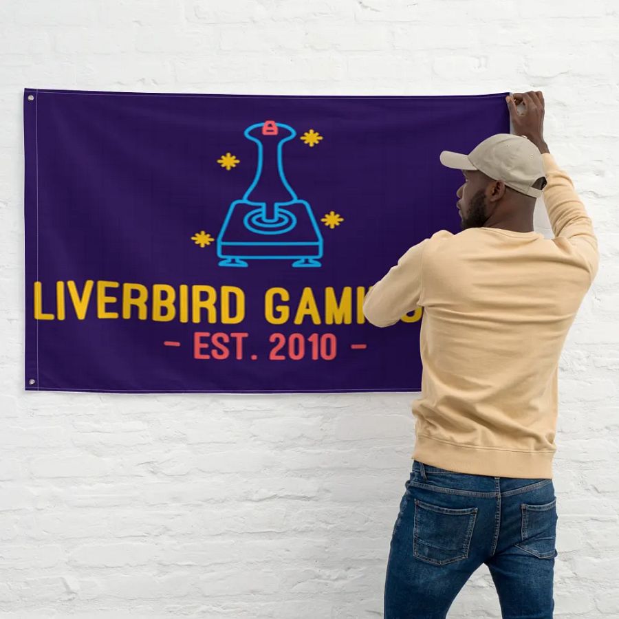 Liverbird Emblem All-Over Flag product image (11)